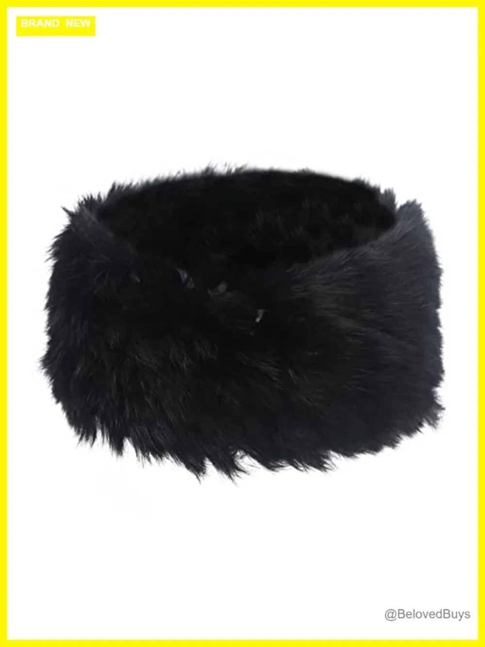 Rabbit Fur Headband Winter Earwarmer Stretchy Hair Band Earmuffs